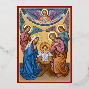 Carte De Vœux En Aluminium Gloire à Dieu