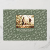 Carte De Vœux En Aluminium Gloire à Dieu photo religieuse moderne de Noël (Verso)