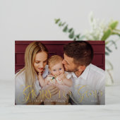 Carte De Vœux En Aluminium Glory to God Religious Foil (Debout devant)