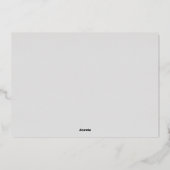 Carte De Vœux En Aluminium Glory to God Religious Foil (Verso)