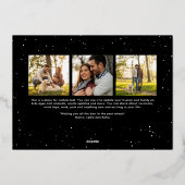 Carte De Vœux En Aluminium Gras applaudit simple plaisir heureux nouvelle ann (Verso)