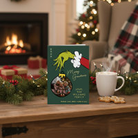 Grinch Joyeux Grinchmas Famille Photo Noël