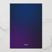 Carte De Vœux En Aluminium Halloween Web de Spider (Verso)