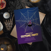 Carte De Vœux En Aluminium Halloween Web de Spider