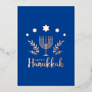Carte De Vœux En Aluminium Hannukah