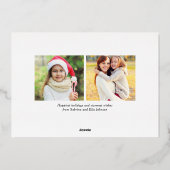 Carte De Vœux En Aluminium Happest Modern Gold Texte Golden Yellow Photo (Verso)