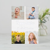 Carte De Vœux En Aluminium Happy Easter Photo Collage (Debout devant)