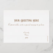 Carte De Vœux En Aluminium Harlequins dansants (Blanc) (Verso)