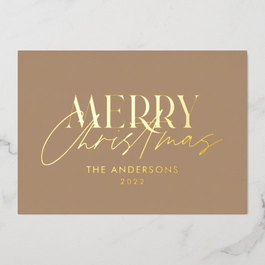 Carte De Vœux En Aluminium herbe des Pampas eucalyptus terracotta moderne lun (Recto)