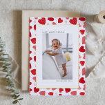 Carte De Vœux En Aluminium Heureuse Sainte-Valentin photo Red Watercolor Hear<br><div class="desc">Faites de cette Saint-Valentin une fête inoubliable avec une touche personnalisée ! Notre Carte de la Saint-Valentin personnalisée vous propose un délicat motif de coeur aquarelle. Que vous fêtiez l'amour, l'amitié ou des moments spéciaux avec quelqu'un de cher, cette carte vous permet de télécharger votre propre photo pour en faire...</div>