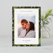 Carte De Vœux En Aluminium Hiver | Photo de Noël botanique (Debout devant)