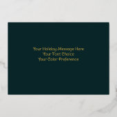 Carte De Vœux En Aluminium Illustration fantasque de Noël (Verso)