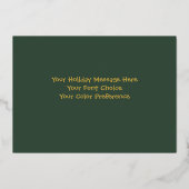 Carte De Vœux En Aluminium Illustration fantasque de Noël (Verso)