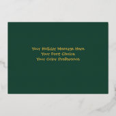 Carte De Vœux En Aluminium Illustration fantasque de Noël (Verso)