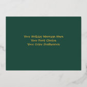 Carte De Vœux En Aluminium Illustration fantasque de Noël (Verso)