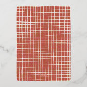 Carte De Vœux En Aluminium Illustrations de Noël rétro Whimsical Arch Photo (Verso)