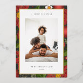 Carte De Vœux En Aluminium Jardin d'hiver | Photo verticale (Recto)