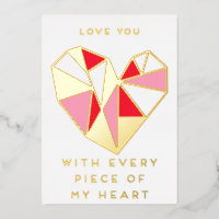 Je t'aime avec chaque morceau de mon coeur