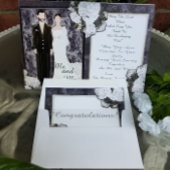 Carte De Vœux En Aluminium Je vous félicite Mariage homme et femme