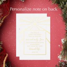 Jean 3:16 Église religieuse personnalisée Or de No