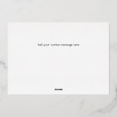 Carte De Vœux En Aluminium Joli Noël Famille Couture Or (Verso)