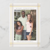 Carte De Vœux En Aluminium Jour de Noël (Recto)