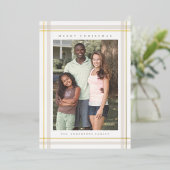 Carte De Vœux En Aluminium Jour de Noël (Debout devant)