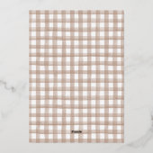 Carte De Vœux En Aluminium Jour de Noël (Verso)