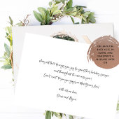 Carte De Vœux En Aluminium "Joy" Elégante Photo Personnalisée Réelle