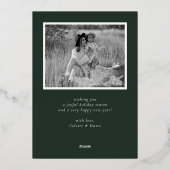 Carte De Vœux En Aluminium JOY Grid Photo (Verso)