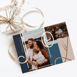 Carte De Vœux En Aluminium Joy Overlay Bold Moderne Couleurs Blocs Photos de<br><div class="desc">Faites passer la joie de cette saison de vacances avec notre carte de vacances en or rose de joie moderne et audacieux. Le design présente "Joy" en gros caractères rose élégants en feuille d'or. Deux espaces réservés photo avec la superposition de la feuille d'or. Blocs de couleurs vives dans les...</div>
