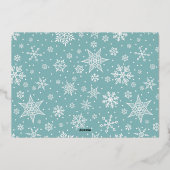 Carte De Vœux En Aluminium Joy Peace Love | Photo horizontale (Verso)