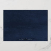 Carte De Vœux En Aluminium Joy Simple Modern Gold Script Holiday Card (Verso)