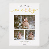 Carte De Vœux En Aluminium Joyer le script | Collage de photos (Recto)