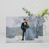 Carte De Vœux En Aluminium Joyeuse et brillante nouvelle photo (Debout devant)