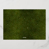 Carte De Vœux En Aluminium Joyeuse petite photo de Noël (Verso)