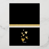 Carte De Vœux En Aluminium Joyeuse Saint-Valentin (Verso)