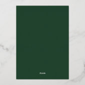 Carte De Vœux En Aluminium Joyeuse Typographie Script Photo moderne Noël (Verso)