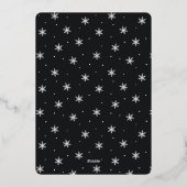 Carte De Vœux En Aluminium Joyeuses Fêtes Arche photo verticale (Verso)