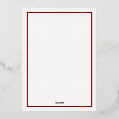 Carte De Vœux En Aluminium Joyeuses fêtes de Pawlidays (Verso)