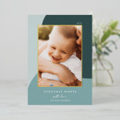 Carte De Vœux En Aluminium Joyeuses nuances | Photo verticale (Debout devant)