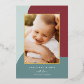 Carte De Vœux En Aluminium Joyeuses nuances | Photo verticale (Recto)