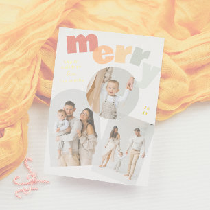 Carte De Vœux En Aluminium Joyeux Arc de Noël - photo Collage