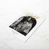 Carte De Vœux En Aluminium Joyeux Arc Moderne (Rotation)