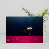 Carte De Vœux En Aluminium Joyeux Diwali (Debout devant)