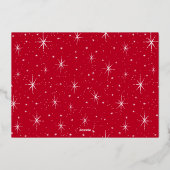 Carte De Vœux En Aluminium Joyeux et brillant (Verso)