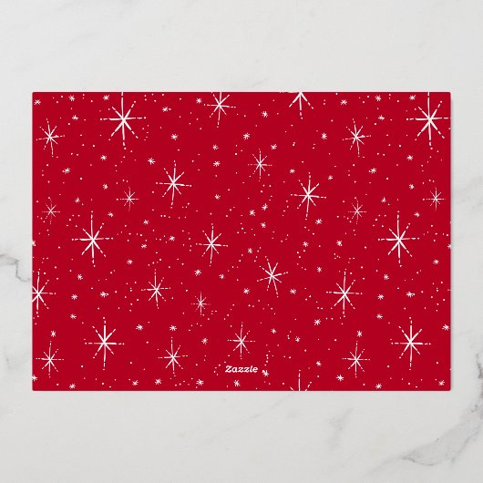 Carte De Vœux En Aluminium Joyeux et brillant (Verso)