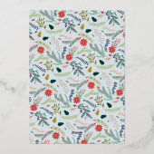 Carte De Vœux En Aluminium Joyeux Foliage | Photo de Noël (Verso)