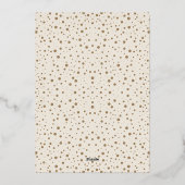 Carte De Vœux En Aluminium Joyeux Hanoukka Main dessinée Feuille neige photo (Verso)