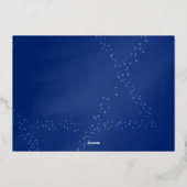 Carte De Vœux En Aluminium Joyeux Hanukkah Étoile de David Menorah (Verso)